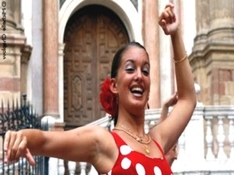 Flamenco-Tänzerin in Malaga