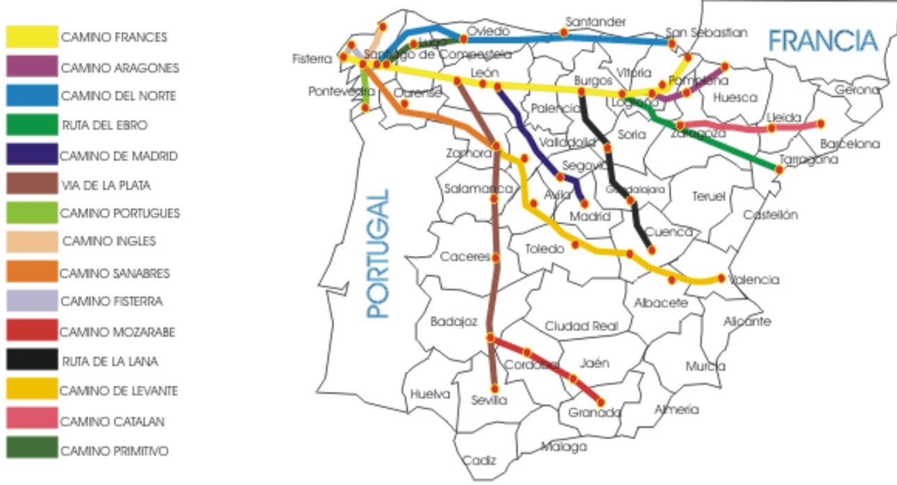 jakobsweg mit dem fahrrad von deutschland nach santiago de compostela