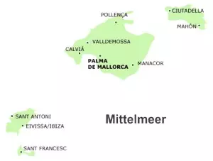 Balearen (Islas Baleares) Balearische Inseln